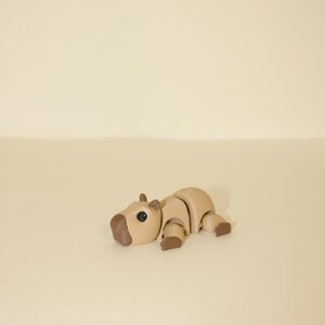 Flexi Articulated Capybara Leksak – Söt 3D-utskriven Fidget Djurpresent | Samlarobjekt | Storrabatt bild 4