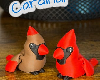 Clever Cardinal – Uccellino giocattolo flessibile e articolato con zampe estraibili / Sconti per acquisti all'ingrosso