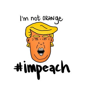 Adesivo de impeachment de Trump