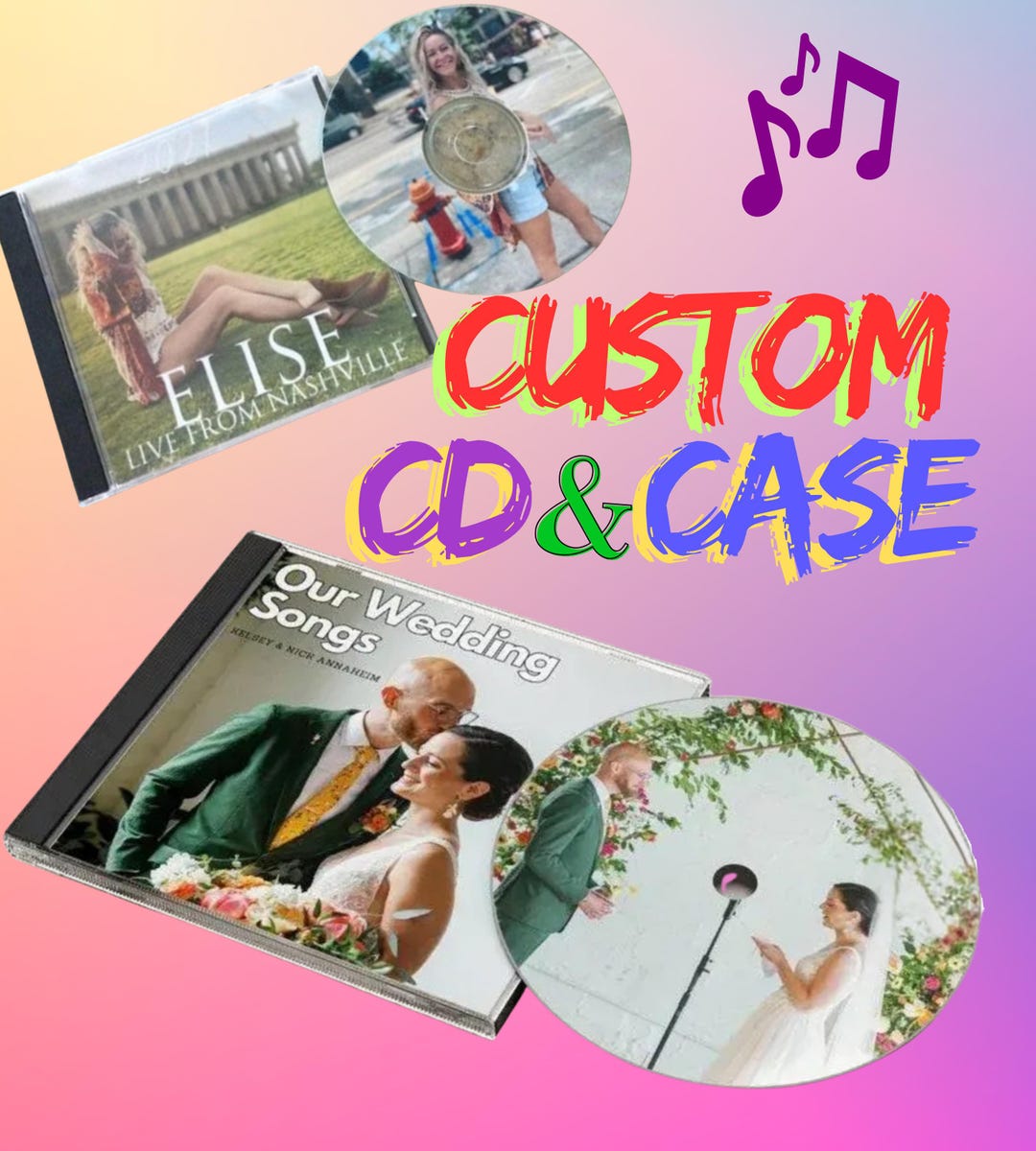 Custom CD & Jewel Case 5/16 Gift for Anniversary, Wedding, Birthday or ...