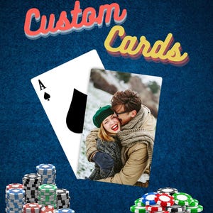 Cartas de póker personalizadas Naipes personalizados con foto