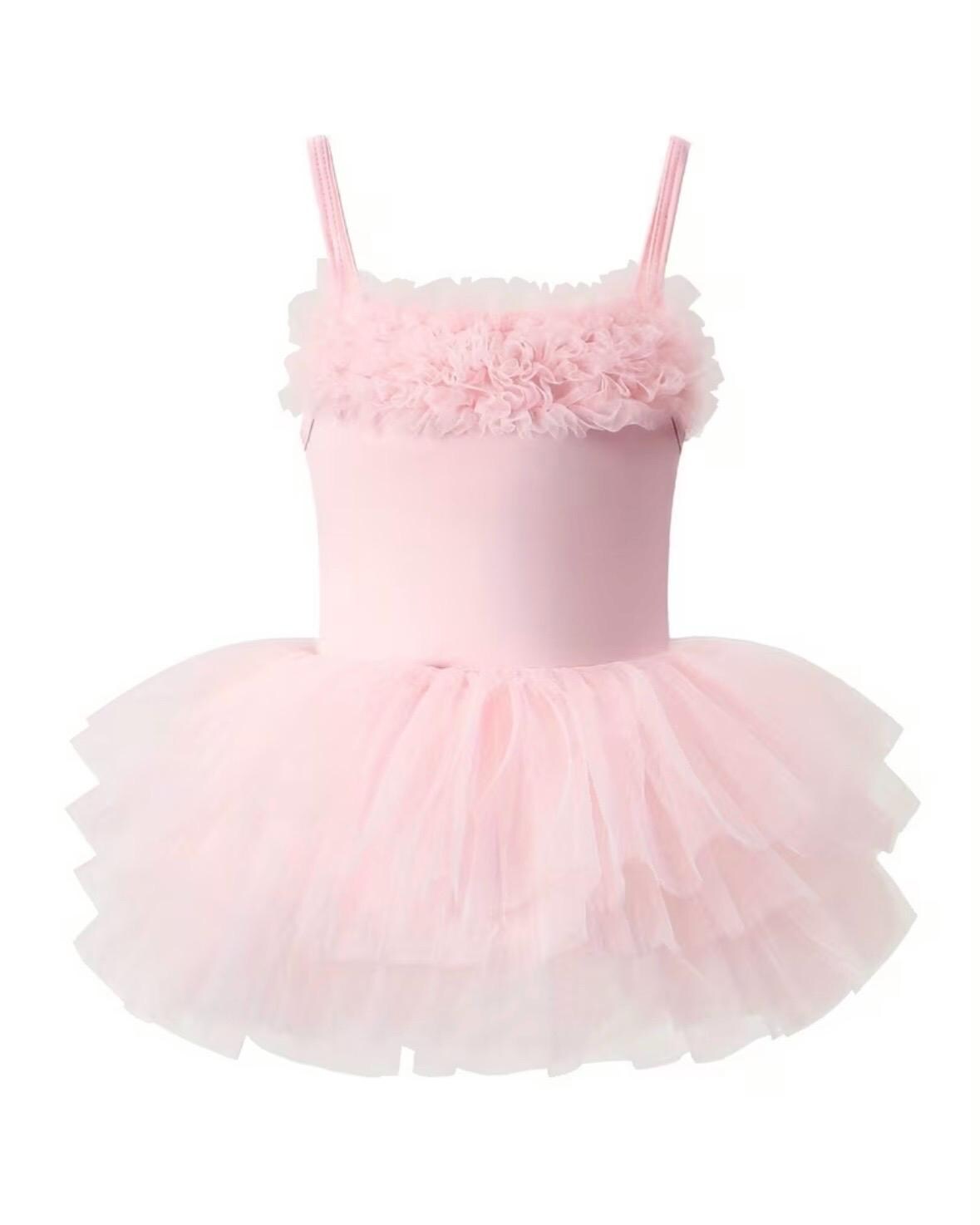 Baby Pink Ruffle Bodice Tutu Dress – Ballet Outfit, Special Occasion ...