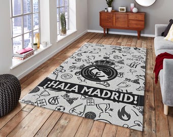 Real Madrid Rug: Football Fan Gift, Kid's Room Tapestry