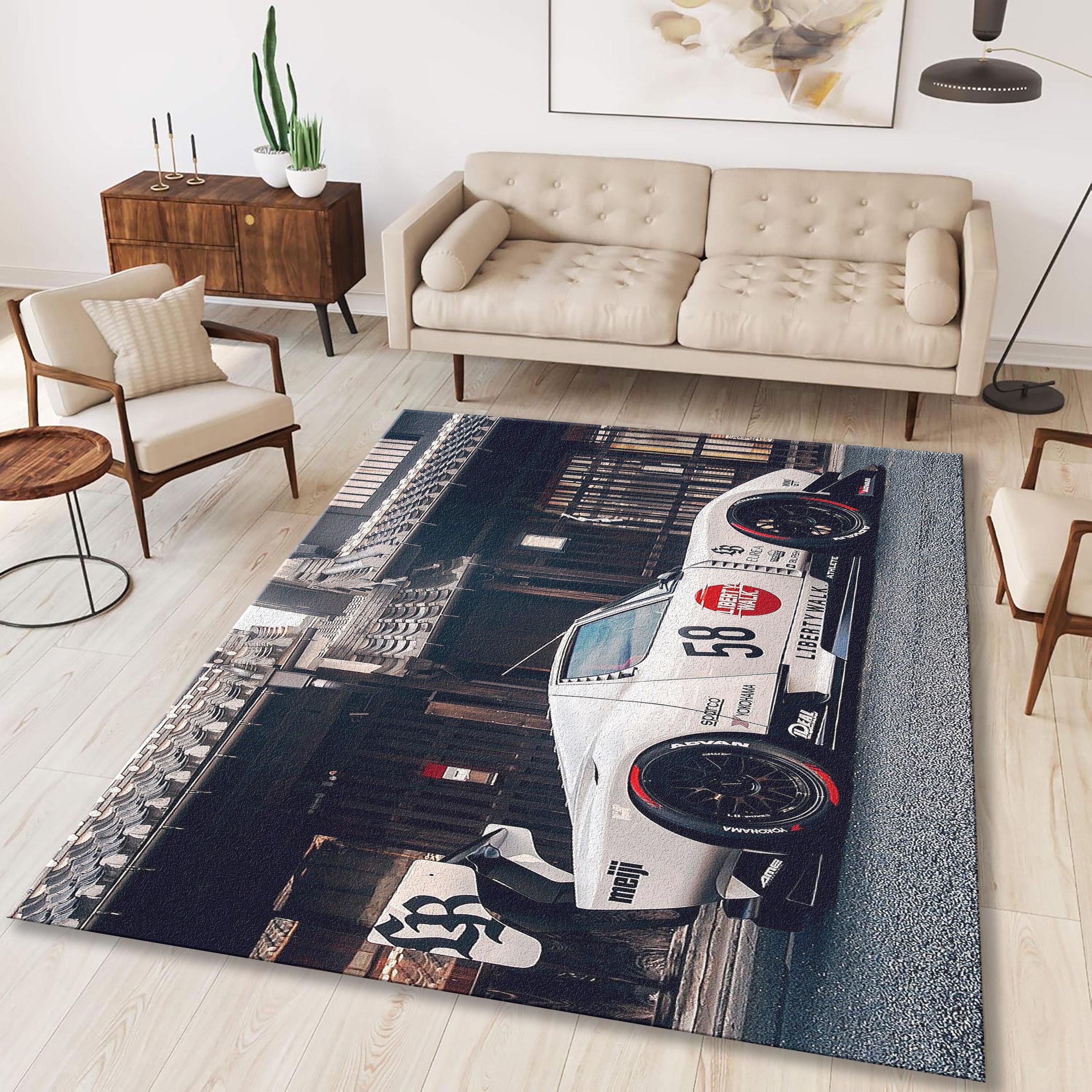 Lamborghini Race Car Rug: Personalized Kids Room Decor - Etsy