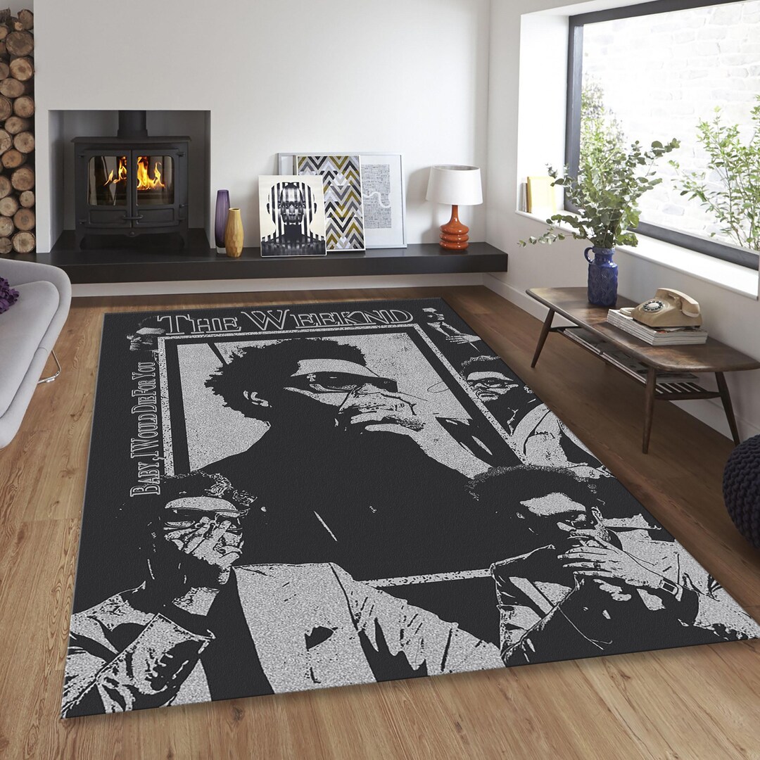 The Weeknd Rug: Custom Art Design, Non Slip, Area Rug, Personalized ...