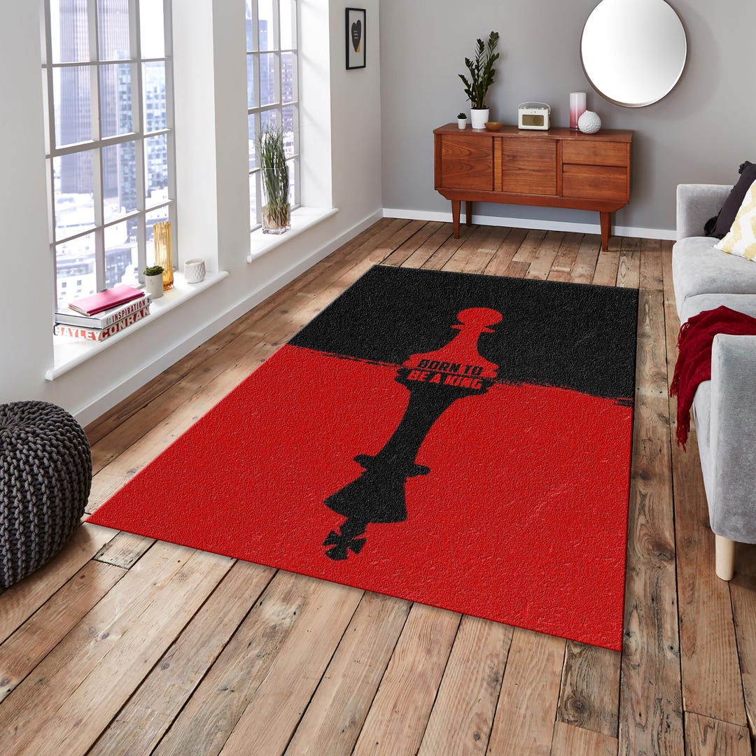 Personalized Chess Rug, Modern Home Decor, Custom Area Rug - Etsy