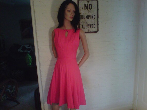 hot pink swing dress