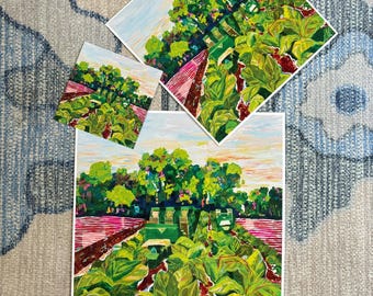 Tobacco Is King | Tobacco Farm Art Print | Southern Farm Wall Art | Tobacco Field Painting | North Carolina Farm Decor