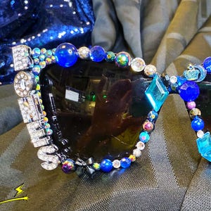 Create Your Own! CUSTOM Rhinestone Sunglasses (with Letters)
