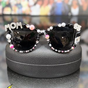 Custom Rhinestone Sunglasses: Birthday Party Sparkle