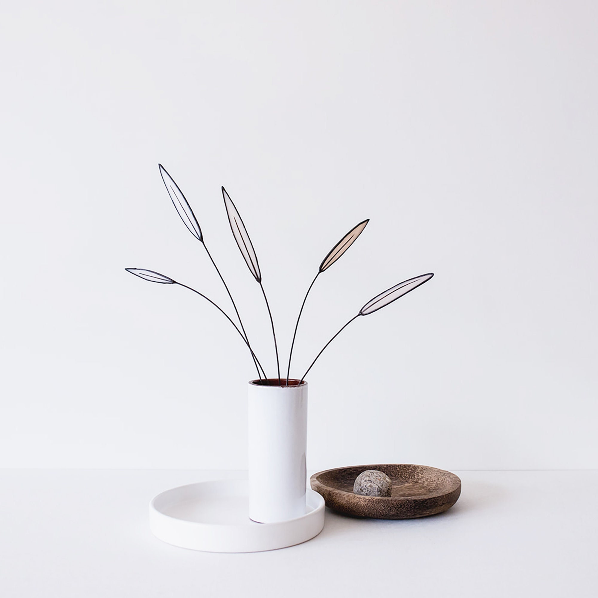 MADE TO ORDER - Everlasting Stained Glass Wild Flower -  Pampas Grass