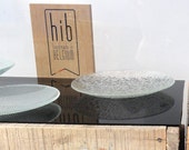 Decorative Plate made from recycled glass  - Transparent Glass Platter - Upcylcled Glass Platter - Scandinavian Design / Style