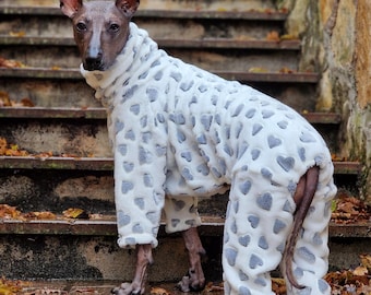 Cozy Fluffy Velsoft Fleece Dog Pajamas: Hairless Breed Onesie in many different colors