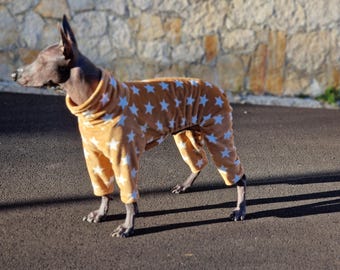 Fluffy Velsoft Fleece Dog Pajamas: Custom Fluffy Overall for Hairless Breeds
