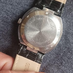 Reloj Stowa vintage para hombre, fabricado en Suiza, con movimiento Duromat. imagen 5