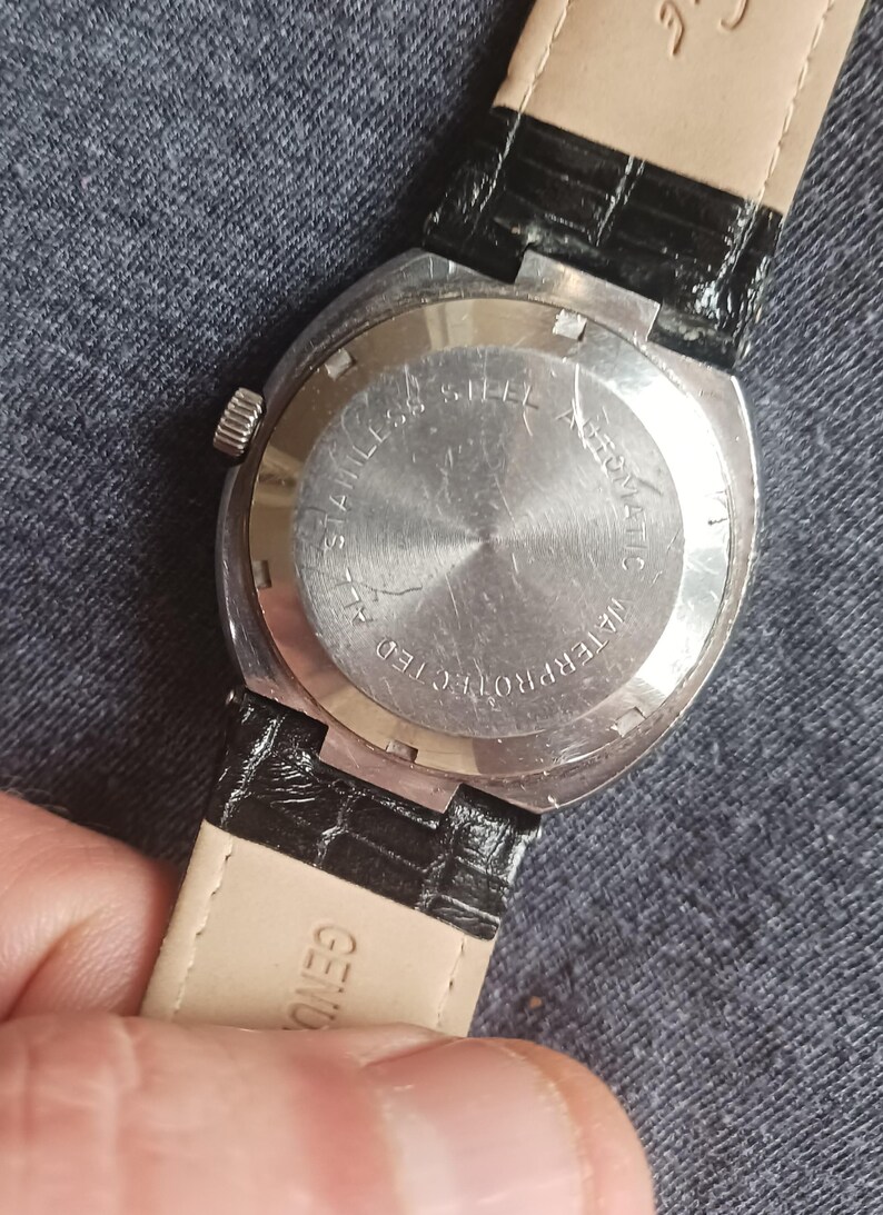 Reloj Stowa vintage para hombre, fabricado en Suiza, con movimiento Duromat. imagen 5