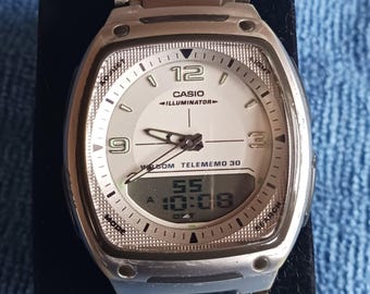 men's Casio illuminator AW81D analog/digital watch