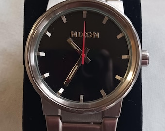 Men's Nixon cannon stainless steel analog watch