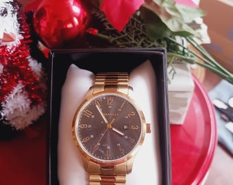 Men's gold tone Caravelle #44b126
