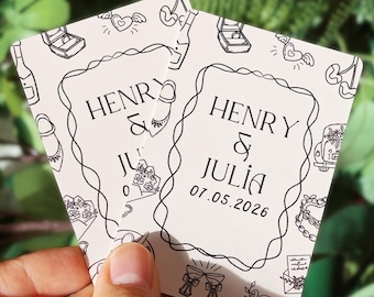 Custom Guest Book, Wedding Guest Book Alternative, Signing Book, Guest Cards Deck, Wedding Favors, Bridal Shower Favors