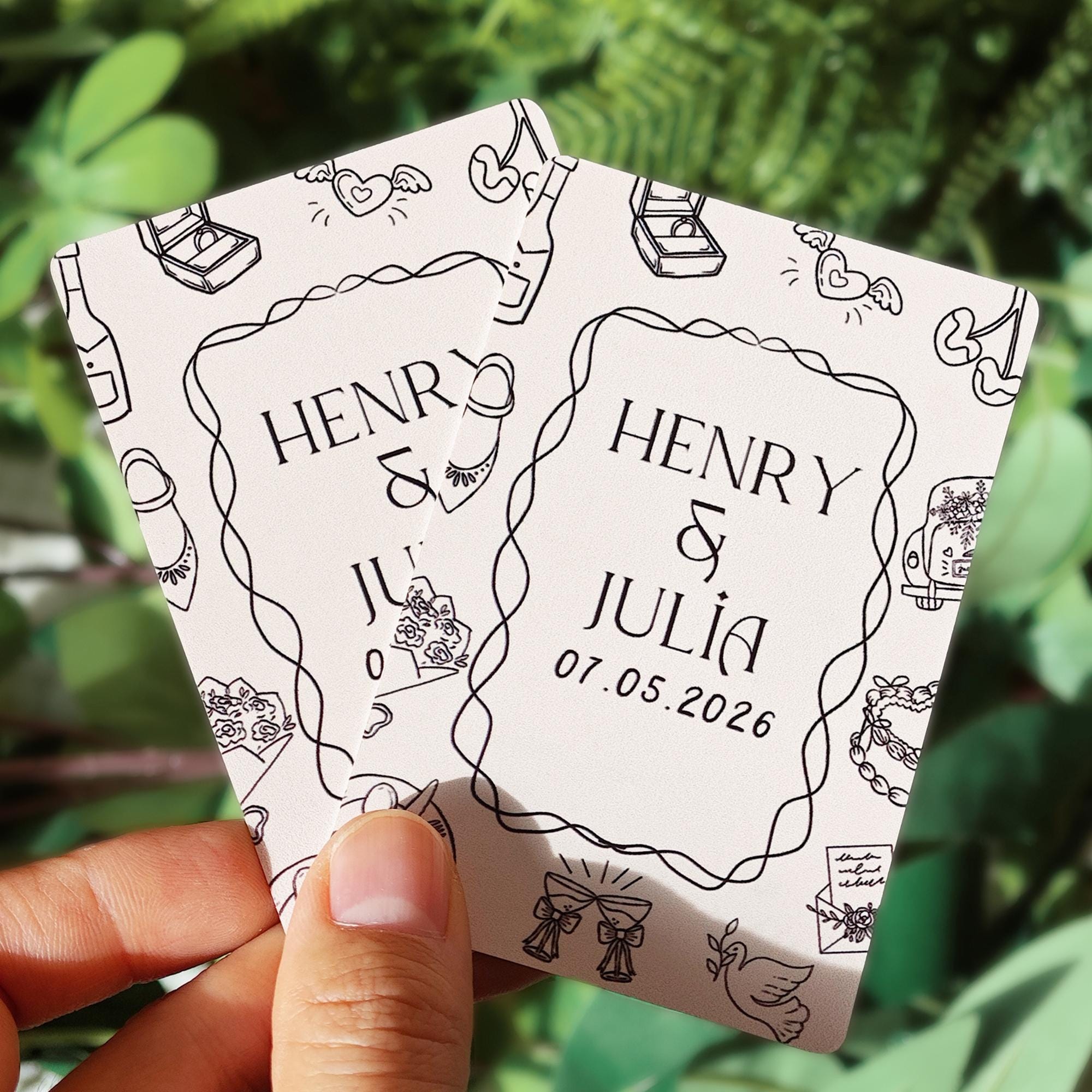 Interactive Playing Card Guestbook