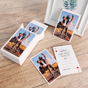 Custom Playing Cards, Wedding guestbook, Unique wedding gift, Gift for Her & Him, Wedding Gift