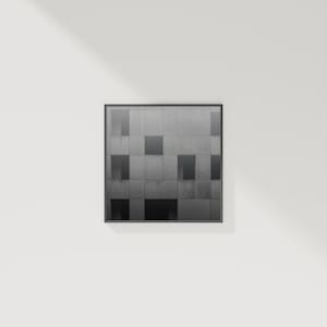 Brutalist Abstract Wall Art Print | Modern Concrete Rhythm Decor | Industrial Digital Download | Fog Gray Architectural Art
