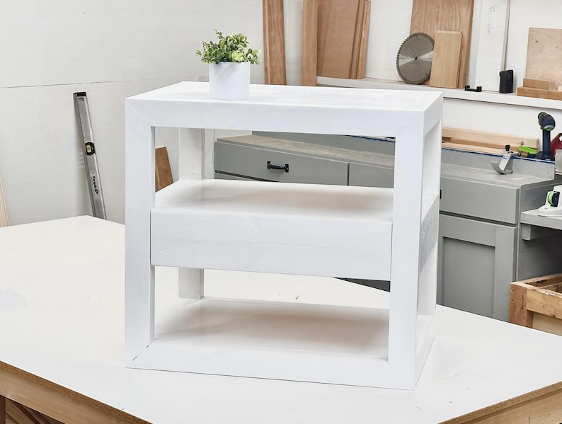 Modern Nightstand PDF Plan: DIY Minimalist Bedside Table With Drawer - Etsy