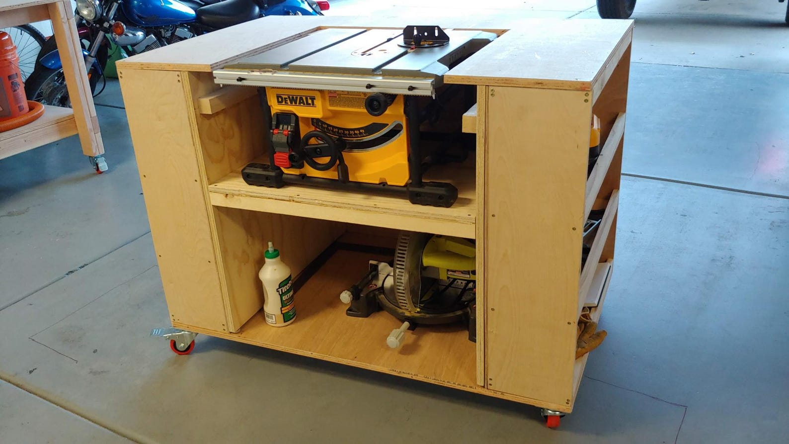 Ultimate Roll Away Workbench With Miter Saw Stand – PDF Woodworking ...