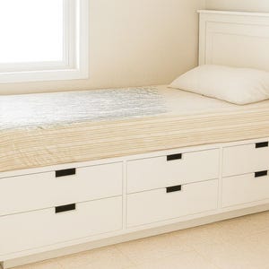 Timeless Storage Bed with 12 Drawers – DIY Woodworking Plans for a Stylish, Space-Saving Bed Frame with Maximum Storage