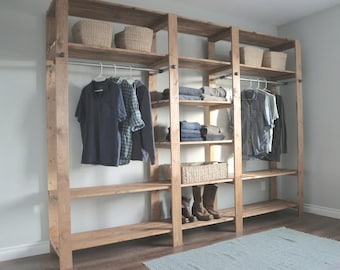 DIY Wood Closet Shelving Plan: Custom Storage Organizer (PDF Downloadable Plan