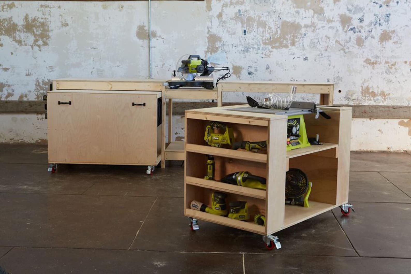 Ultimate Roll Away Workbench With Miter Saw Stand – PDF Woodworking ...