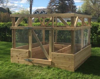 Garden Enclosure PDF Plan – Easy-to-Build Wooden Fence Design for Backyard, Vegetable Garden or Pet Space