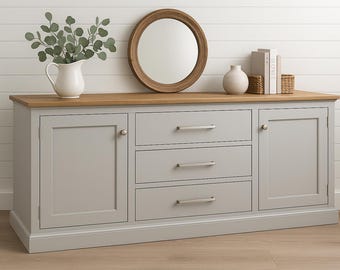 Extra Long Buffet Cabinet Woodworking Plans: DIY Storage Solution (Downloadable PDF)