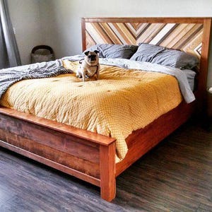 Cassidy Bed (King) – pdf-houtbewerkingsplan voor doe-het-zelf modern bedframe – Stijlvol, stevig en aanpasbaar slaapkamermeubilair