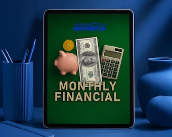 2026 Monthly Financial Planner Printable for Adults | Budget & Expense Tracker | Digital Money Organizer