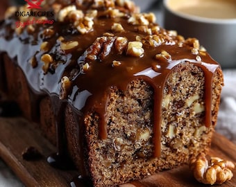 Best Recipe for Date Coffee Loaf Cake with Walnuts and Rich Espresso Glaze | Bakery-Style, Moist & Deeply Flavored