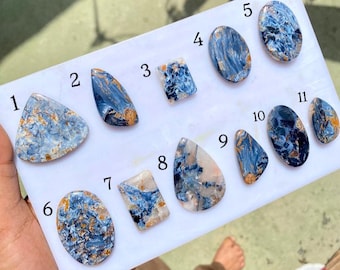 Pietersite Gemstone, Natural Blue and Gold Pietersite, , Healing Crystals, Jewelry Supplies.