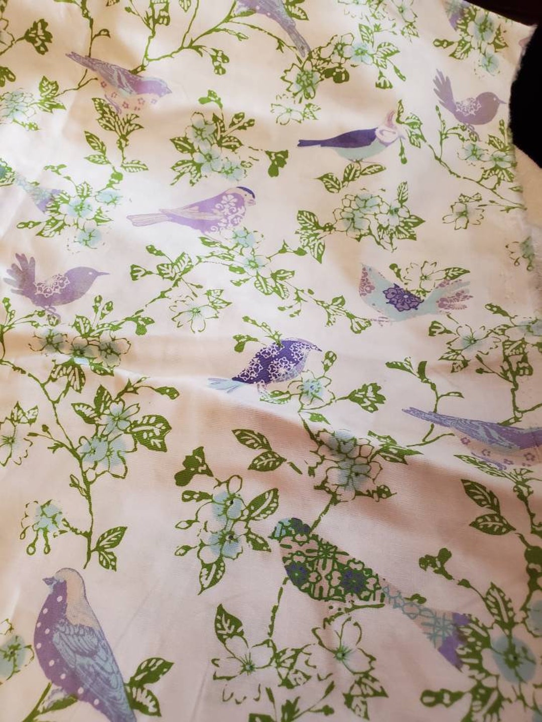 Waverly Bird Fabric Etsy