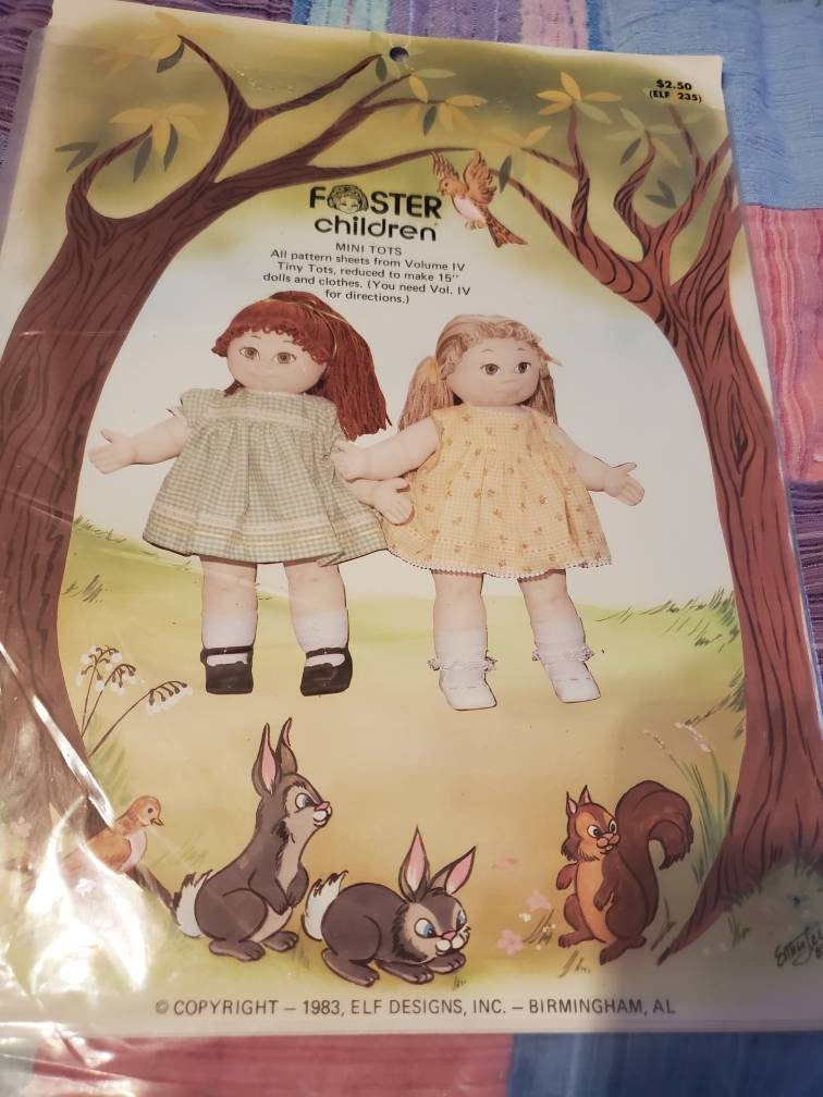 Foster Children PARTY TIME 26 Soft Sculpture Doll Making Kit Pattern w/  Clothes