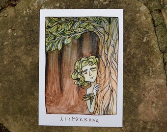 Forest Fairy,  Texas Gothic Fae print, Hyldermoder faerie