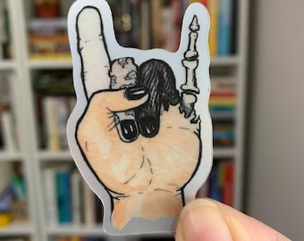 Stages of Decay Sticker, Thanatology - Matte Holographic Shine