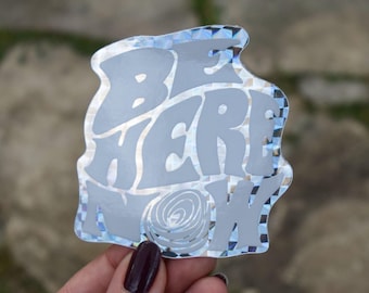 Meditation Holographic Sticker