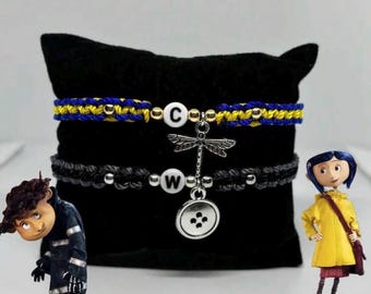 Pulseras a juego de Coraline x Wybie