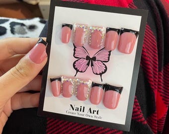 Handgemaakte pers op nagels