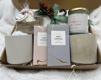 Holiday Gift Set for Two, Cozy Hygge Gift Box, Couples Gift, Ready to Gift Set for Couples,Winter Care Package,Festive Gifts, Christmas Gift