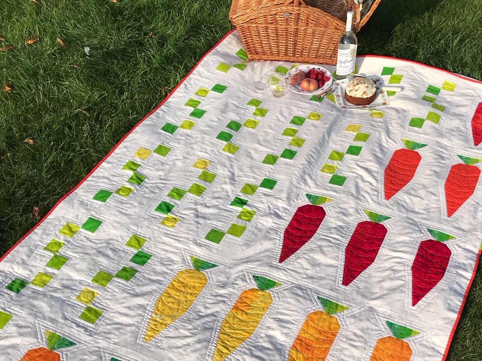 Carrots & Peas Quilt Pattern digital Download Etsy UK