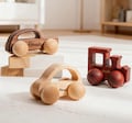 1 Piece Wooden Toy Cars for Toddlers Vehicles for Kids Gift Little Car Lovers Nursery for New Mom Dad Nephew Niece Grandson Granddaughter product logo