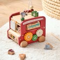 Personalized Name Wooden Bus Toy, Montessori Activity Red Cube for Toddlers,Educational Baby Gift, 1st Birthday Gift for Boy Girl Grandchild product logo