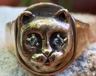 Bronze Kitty Signet